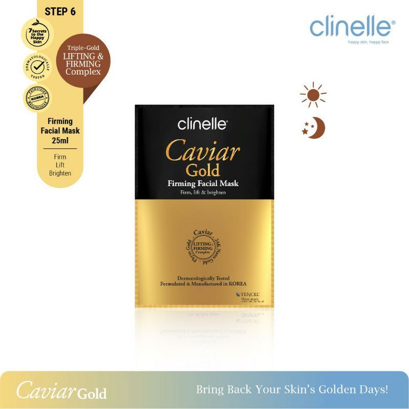 CLINELLE Caviar Gold Firming Facial Mask