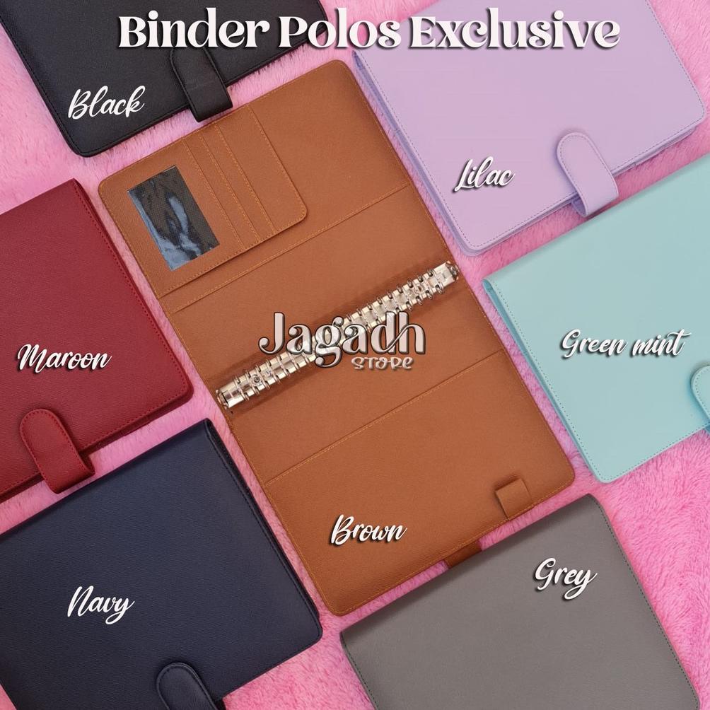 

BINDER POLOS EXCLUSIVE 7 WARNA PILIHAN, A5/20RING & B5/26RING TERLARISS...,,,,,