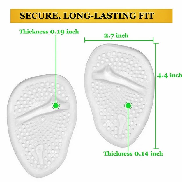 silicon-gel-sepatu- sepasang insole gel silicon untuk kaki depan bahan premium -sepatu-gel-silicon