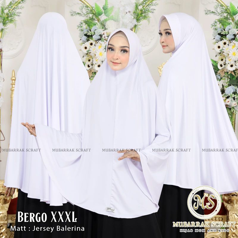 Jilbab Instan Jersey - Hijab Jersey Premium - Jilbab Jersey Super Jumbo - Jilbab Umroh