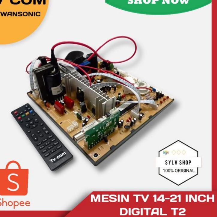Murah Banget Mesin tv siaran analog / digital tabung 14-21 inch merek wcom wansonic tvcom
