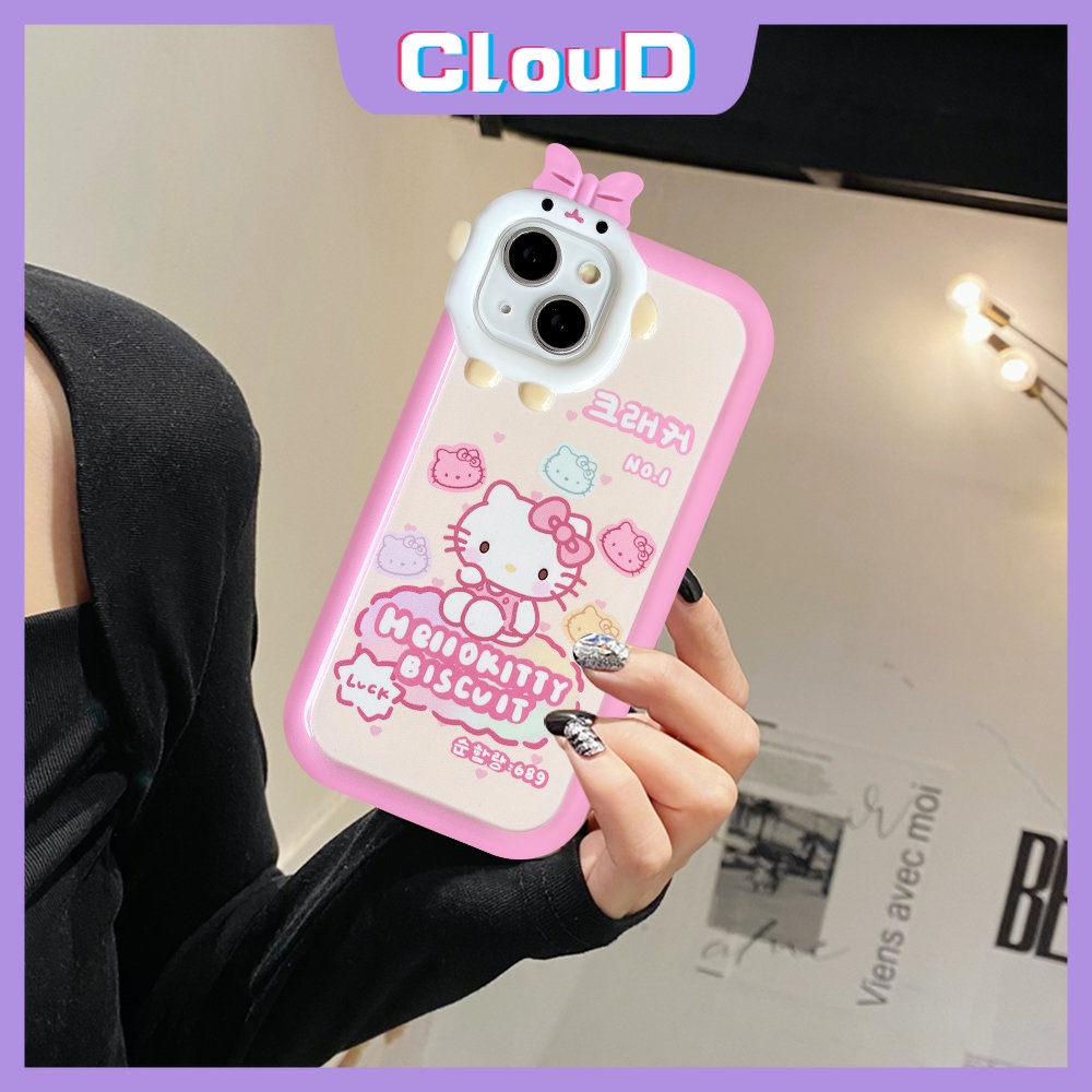 Case Lensa 3D Bow Little Monster Redmi A1 9 Note 10 9 9A 9T 10A A1+ 10C 9C NFC Note8 11Pro+note10 10Pro 11 9 Note 10s 11s PO CO M3 X3 NFC Pro Mi 11Lite Lucu Hello Kitty Sarung