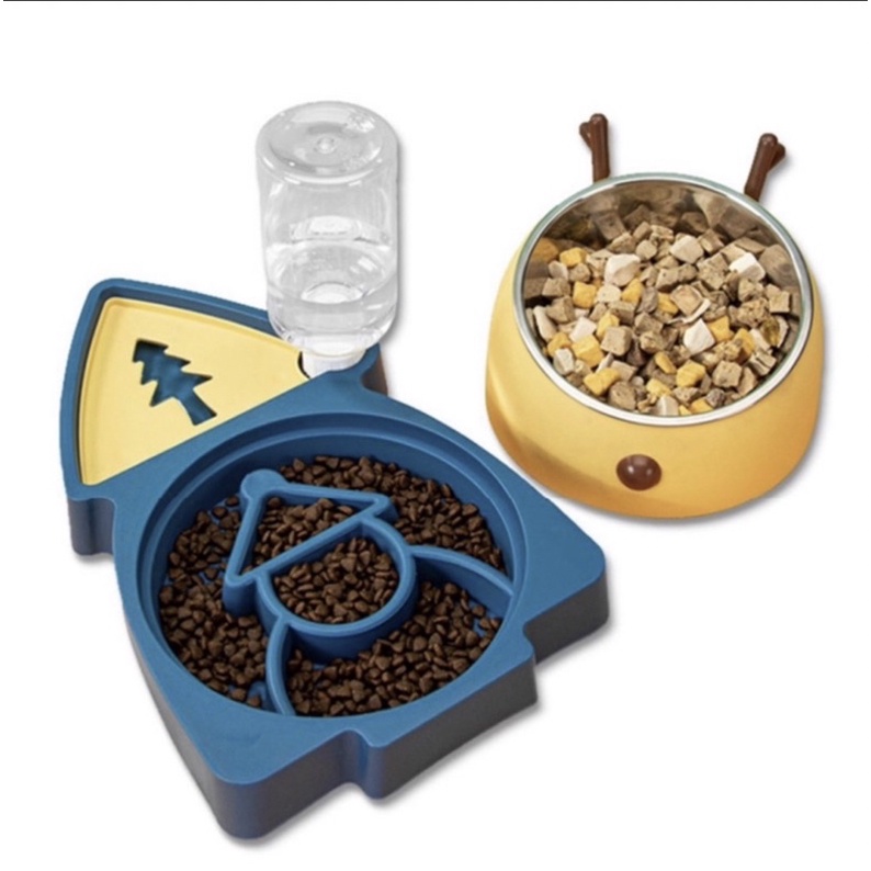 Pet Bowl 3in1 / Tempat Makan Minum Anabul / Slow Feeder