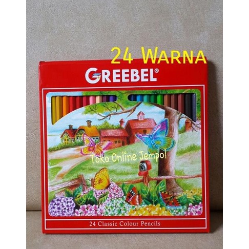 

ATK87GB 24 warna Pencil Classic 7024 Kardus Greebel Pensil Warna kado