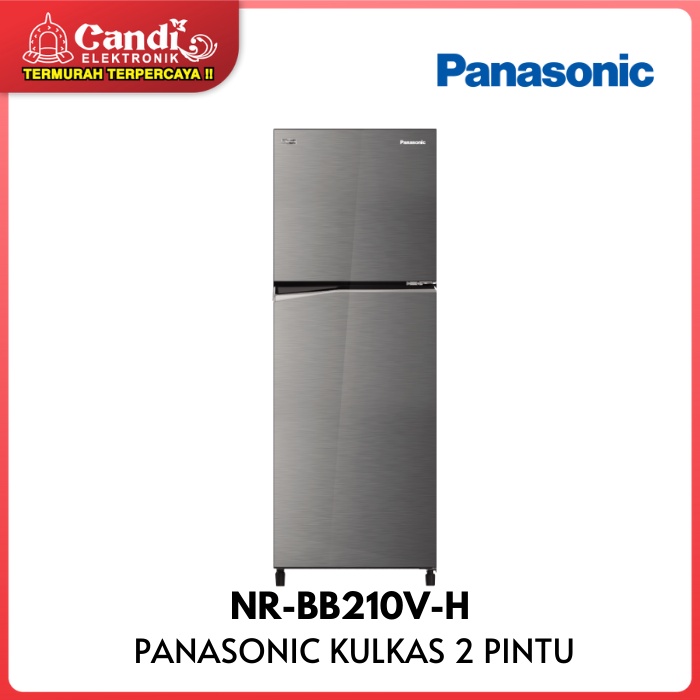 PANASONIC KULKAS 2 PINTU 210 LITER  INVERTER NR-BB210V-H