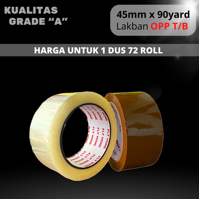 

Lakban Bening 1 Dus 90 Yard - HARGA GROSIR
