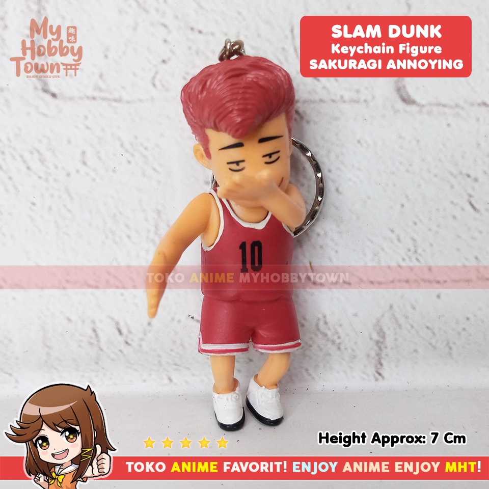 Gantungan Kunci Figure Anime Slam Dunk Sakuragi Hanamichi Akagi Takenori Rukawa Kaede Akira Sendoh Nobunaga Kiyota Haruko Akagi Hisashi Mitsui