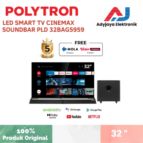 POLYTRON LED TV ANDROID 32BAG9858