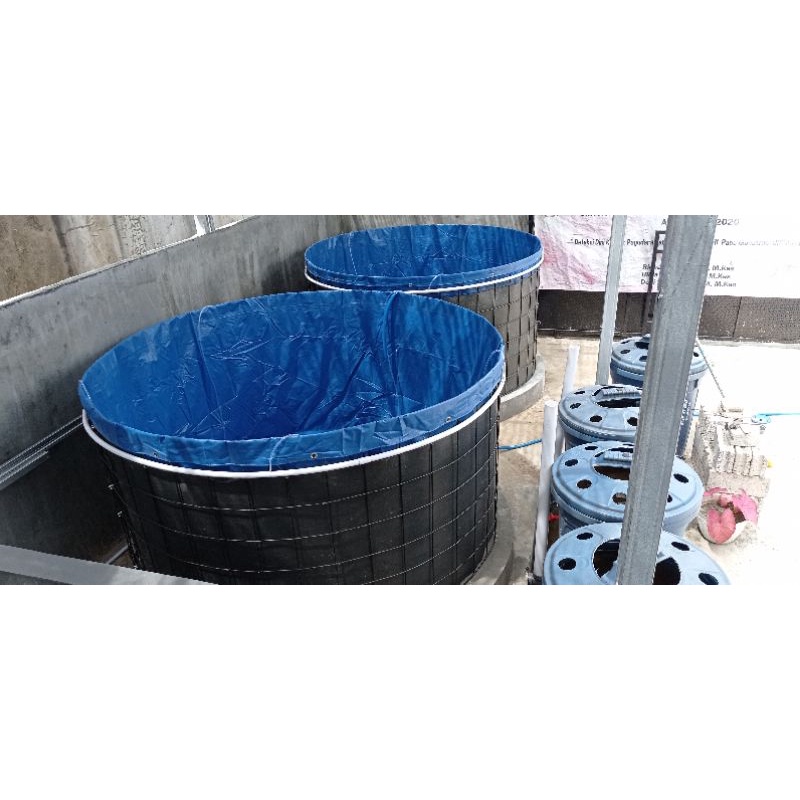 KOLAM TERPAL BULAT  BAHAN ORCHID D1,5 T1,2