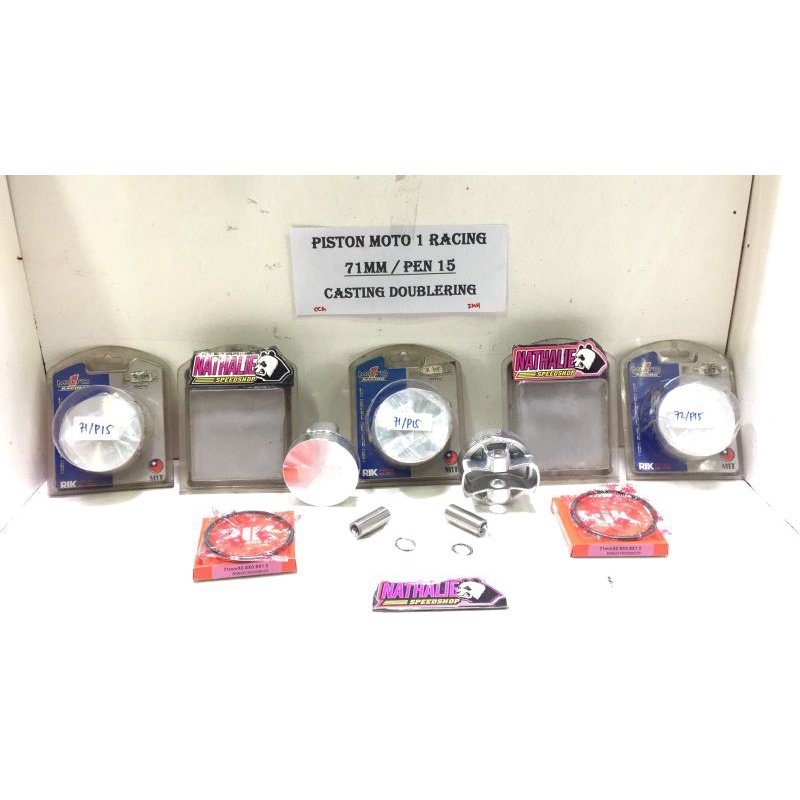 PISTON MOTO 1 RACING 71MM/PEN 15 CASTING DOUBLE RING