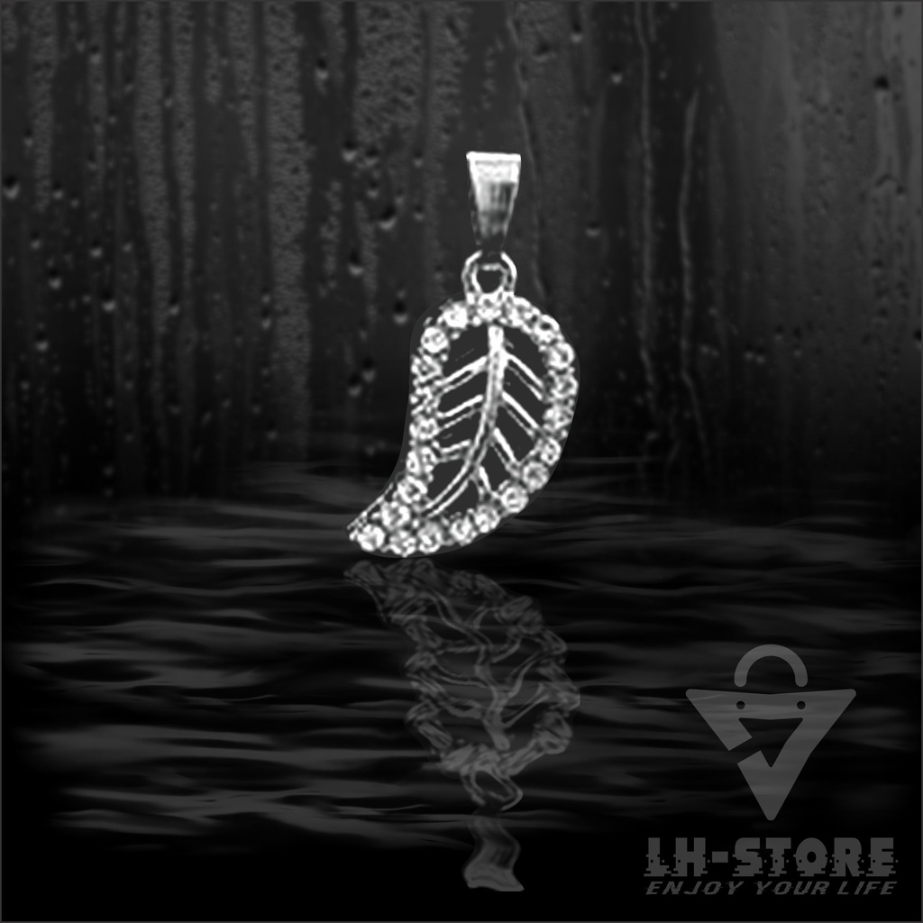KALUNG PRIA/WANITA TERBARU LIONTIN DAUN ANTI KARAT DAN TIDAK LUNTUR