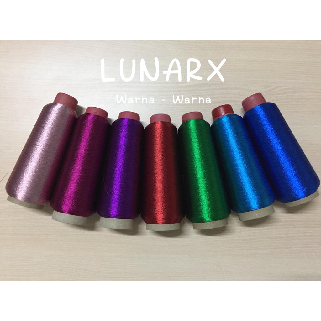 (NON-MERK) Benang Bordir Metalik Polyester Merk Lunarex / Benang Lunarex / Benang Warna Lunarex / Be