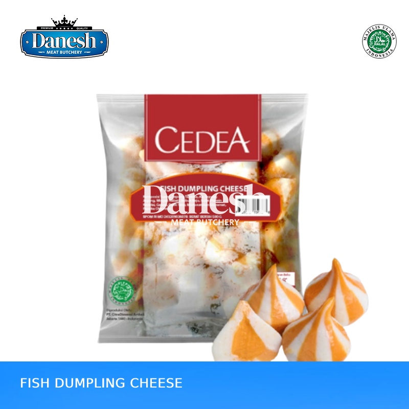 Cedea Fish Dumpling Cheese  500gr Frozen Food Makanan Beku Halal