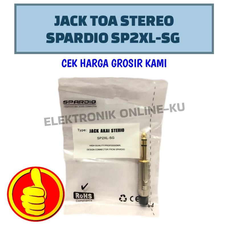 JACK TOA JEK AKAI STEREO SPARDIO SP2XL-SG ORIGINAL