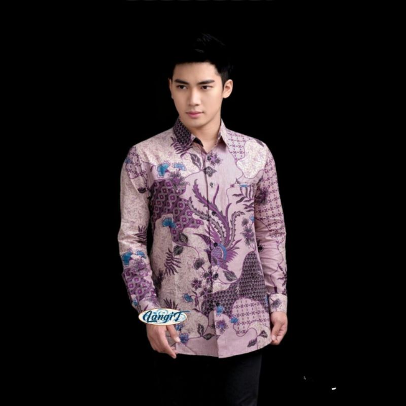 KEMEJA BATIK PRIA LENGAN PANJANG SIZE M L XL XXL  BSWART BatiK HRB026 Kenongo Hem[GB]