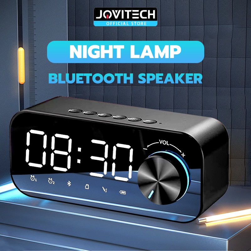 Jual Jovitech Speaker Jam Led Bluetooth Portable Stereo Original Display Alarm Wireless S