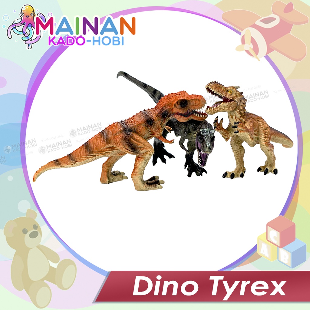 MAINAN ANAK MINIATUR ZOO ANIMAL BINATANG HEWAN BONEKA DINO TYREX