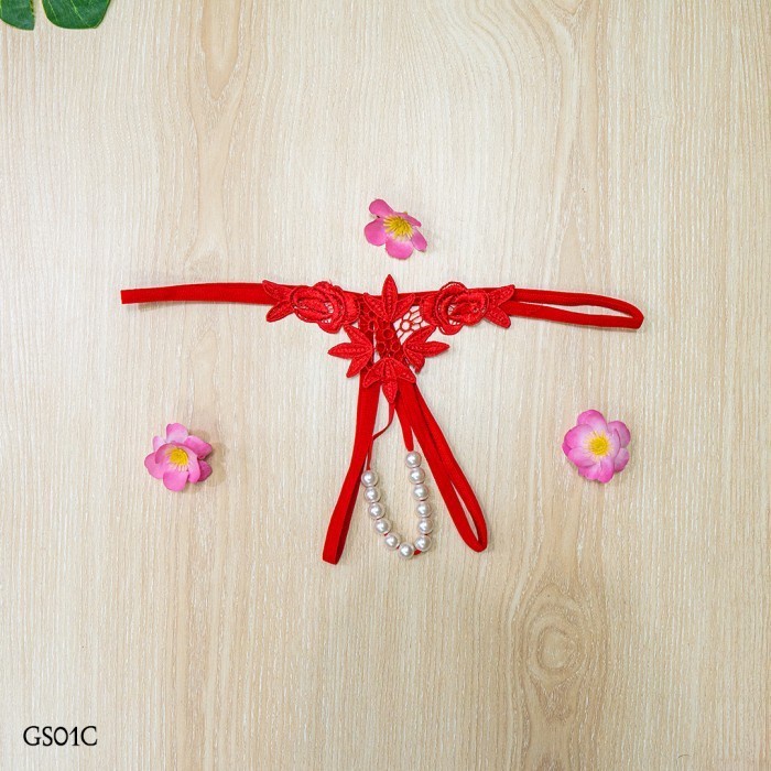 G STRING SEXY UNDERWEAR WANITA G STRING WANITA PREMIUM MERAH GS01C BEST QUALITY