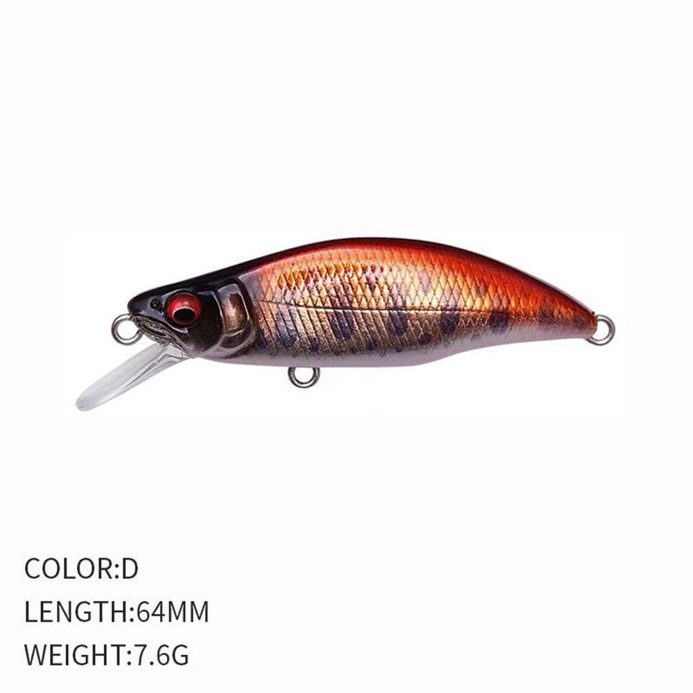 Umpan Tenggelam TOP 64mm 7.6g Crankbaits Getaran Umpan Casting Panjang Bermanfaat