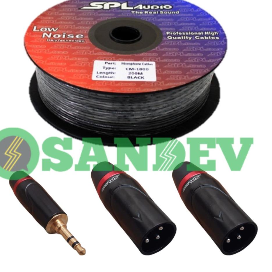 Chekout Kabel Jack 3.5 mm to XLR Panjang 1,5 Meter Siap Pakai - Jack HP ke Mixer Premium Quality - F