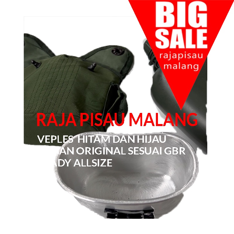 Peples tni / veples jatah tni Ready Hitam dan Hijau