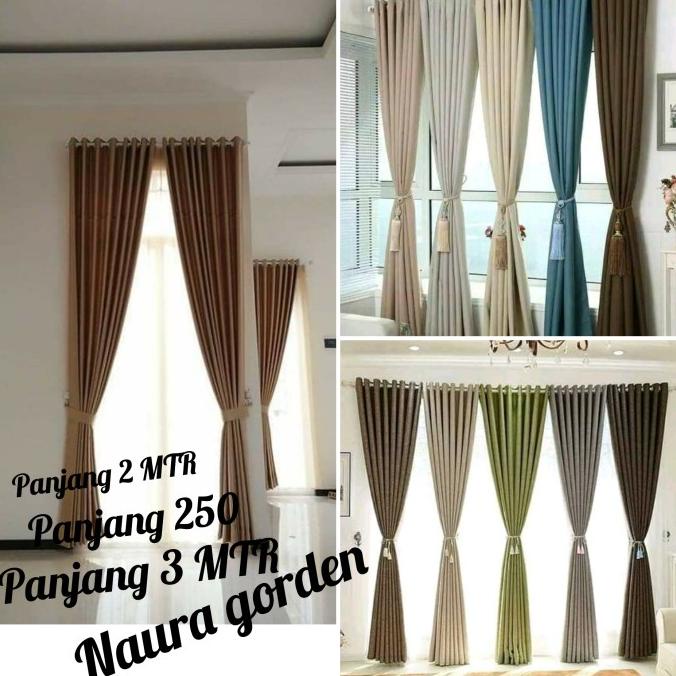[COD] Gorden jendela pintu panjang 3 meter 250 2 meter mewah minimalis murah TERBATAS Kode 988
