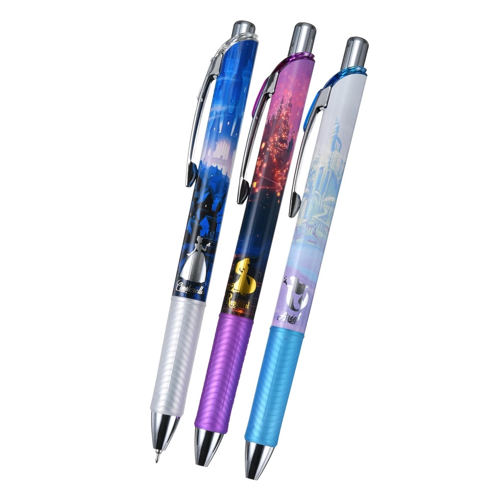 

Pentel EnerGel Disney Princess Ariel Cinderella Rapunzel 0.5mm Gel Ink Pen Disney Store Exclusive Limited Edition