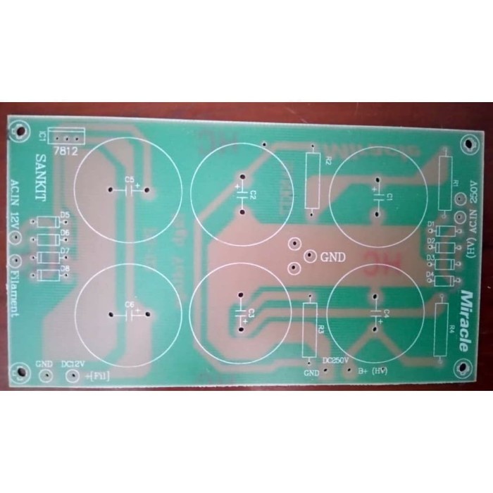 PCB Power Supply Preamp Tabung SANKIT Polos Cetak san3sh Segera Beli