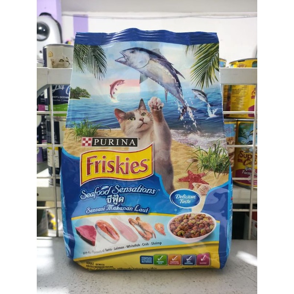 Makanan Kucing Friskies Seafood Sensations Kemasan 1,2KG / Purina Friskies Seafood 1,2KG Freshpack