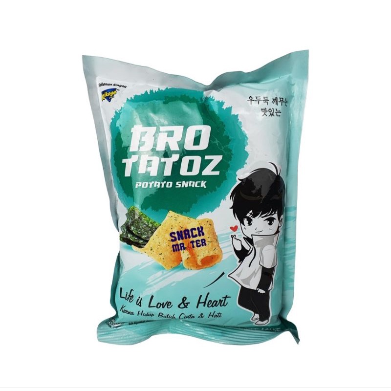 

Bro Tatoz Kikoya 38gr rasa Rumput Laut 1pack dengan isi 10pcs