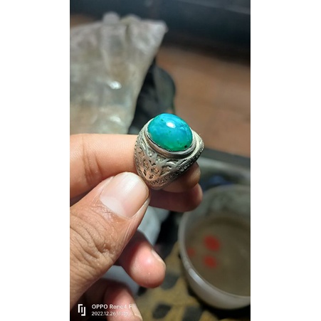 Cincin batu Bacan Doko Lawas , Ring Perak