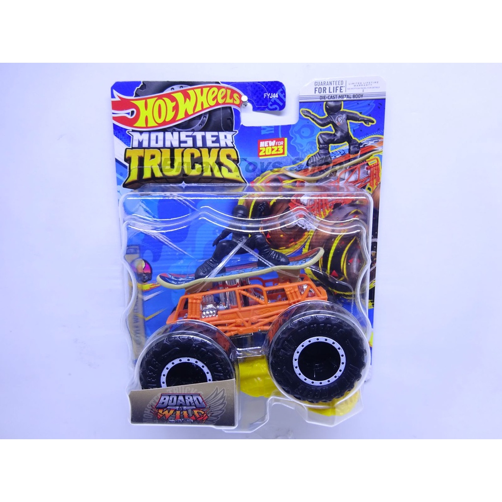 Hot Wheels Monster Trucks Board Wild Hitam Coklat