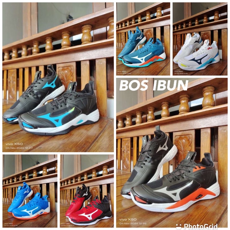 Sepatu voli Mizuno wave momentum 2 mid super premium / bos ibun