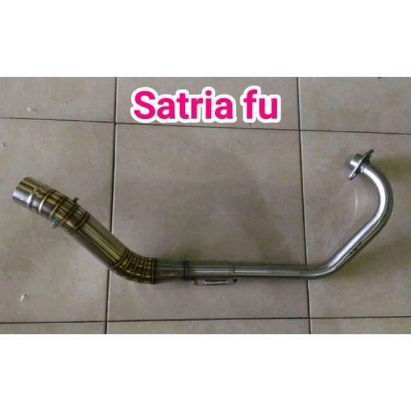 header knalpot racing Fu carbo PNP untuk motor satria Fu carbo inlet 50 mm