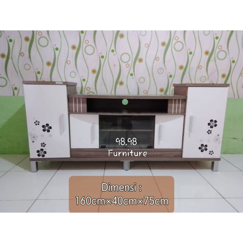 WAKANDA Meja TV Minimalis - Rak TV Serbaguna BTS 1676 - Buffet TV - Medan