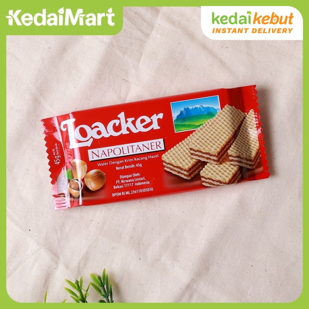 

Wafer Loacker Napolitaner 45 Gram