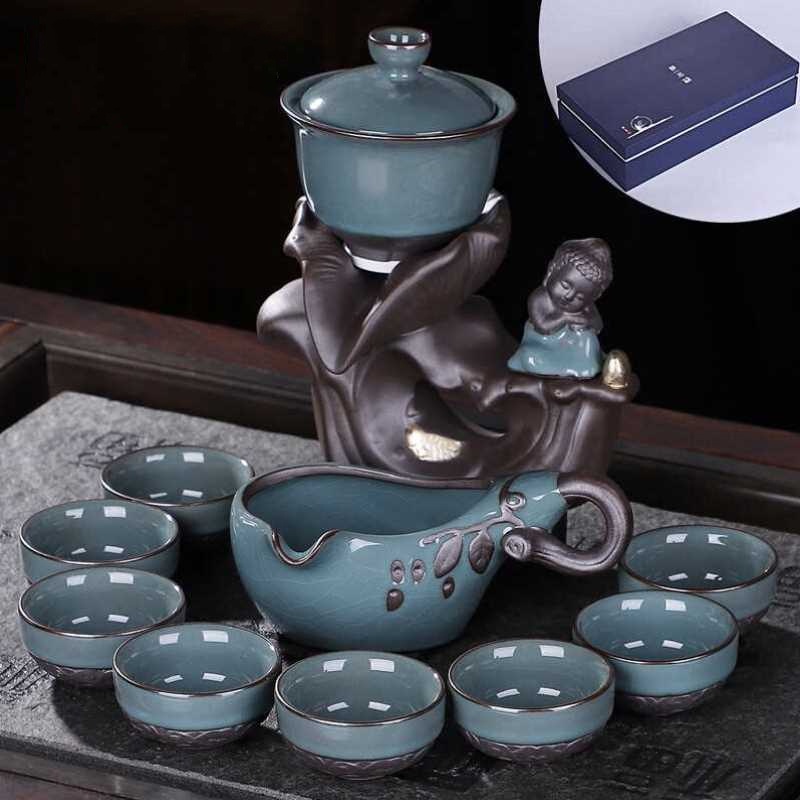 Chinese Teapot Set Premium Teko set Motif Budha Tea Set Ceramic Claypot Unik