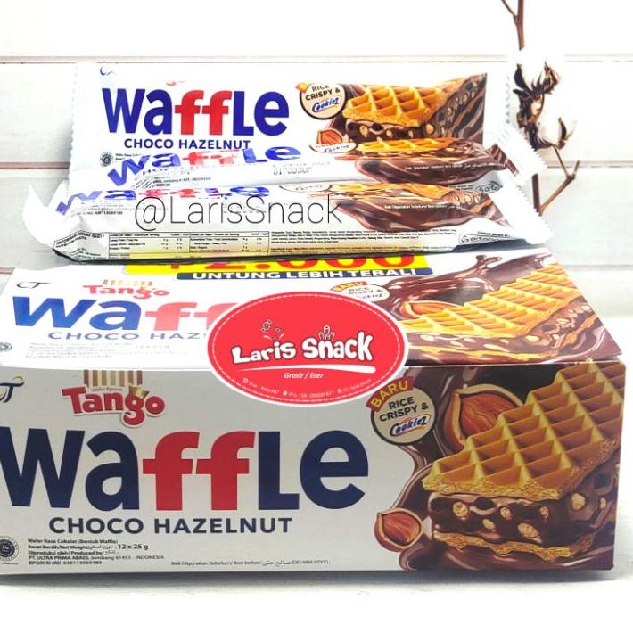 

Jangan Ragu Order Biskuit Wafer Tango Waffle Hazelnut 25gr (isi 12)+