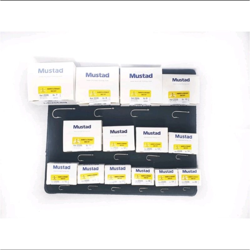 Mata Pancing Kail Mustad Ukuran 7-20 cap Kunci 2335