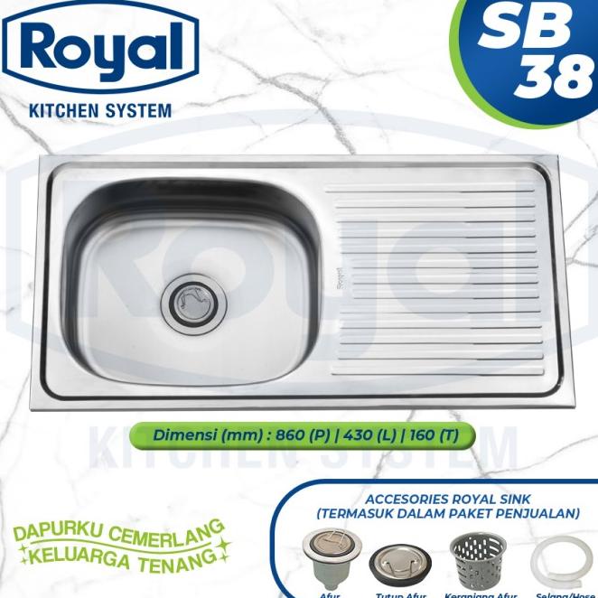 Royal Kitchen Sink Sb 38 | Bak Cuci Piring