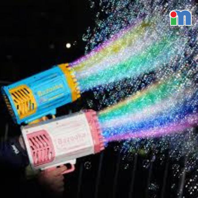 BAZOOXA - Mainan Bubble Bazooka Gun Bubble Gun Bazoka Bubble Gun Gatli