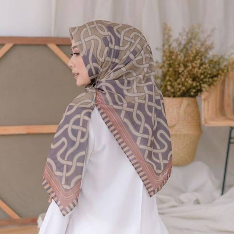 PROMO  Hijab Segiempat Motif Jalit / hijab segi empat / hijab voal motif / hijab segi empat terbaru 