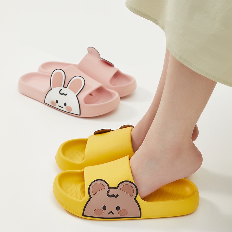 Sandal Slip On Wanita Anti Slip EF20 Motif Bear ACC