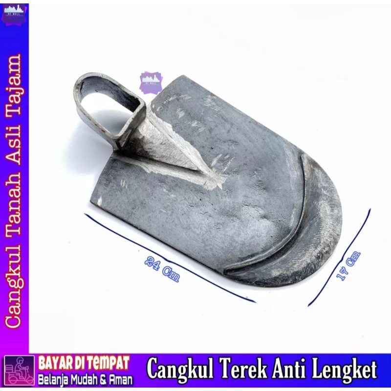 Cangkul tanah anti lengket baja asli berkualitas terlaris-cangkul sawah