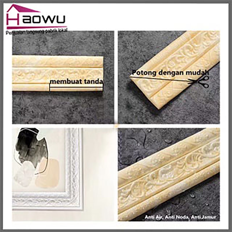 Meter list dinding tembok List Wall foam dinding 3D List Border Wallpaper foam Pembatas Wall foam Mu