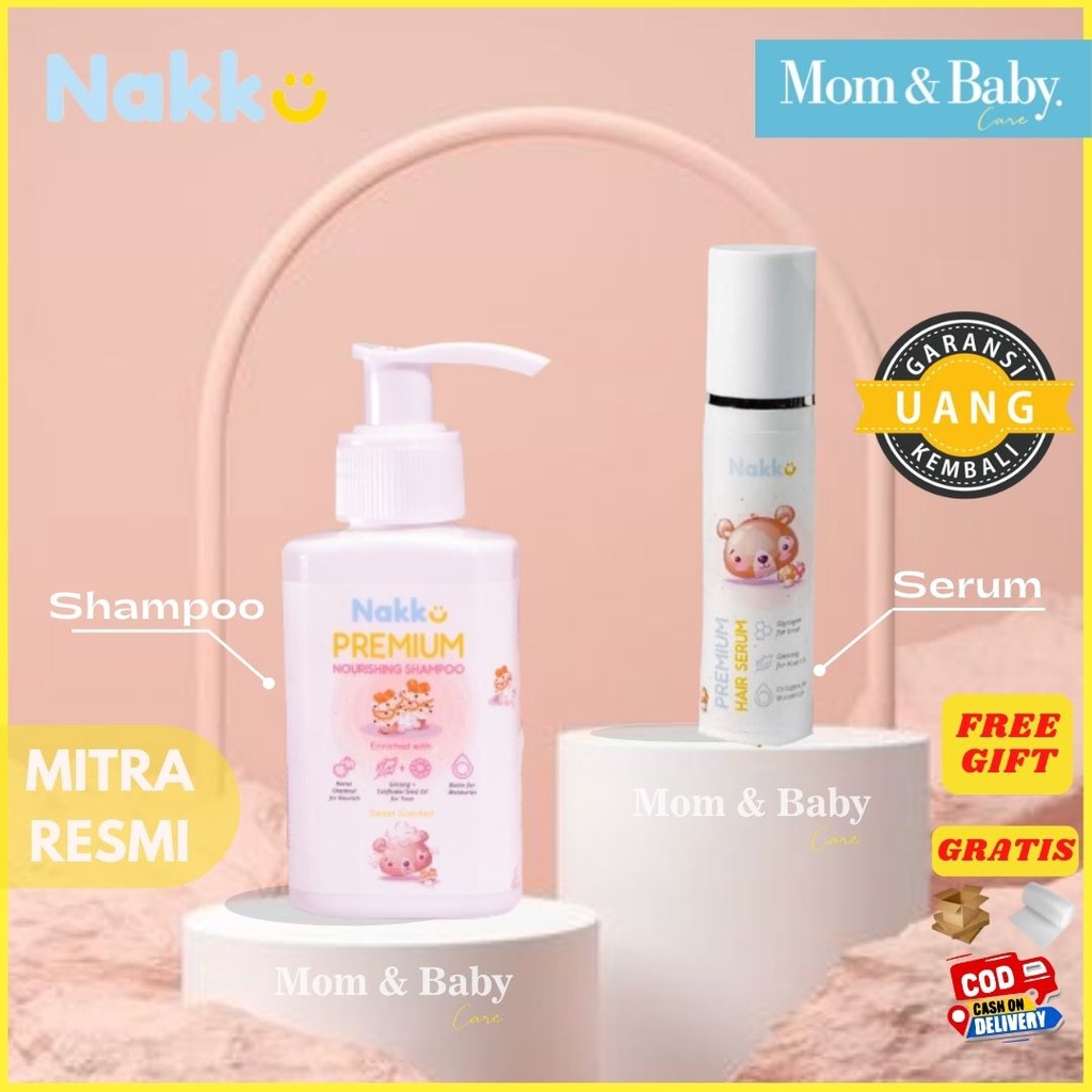 Nakku Baby Hair Serum dan Nourishing Shampoo Penebal Rambut Bayi dan Anak | Penumbuh Rambuh Anak | Bukan Minyak Kemiri Penumbuh Rambut | Serum Pelebat Rambut Anak | Shampo Penyubur Rambut |BPOM dan BERGARANSI