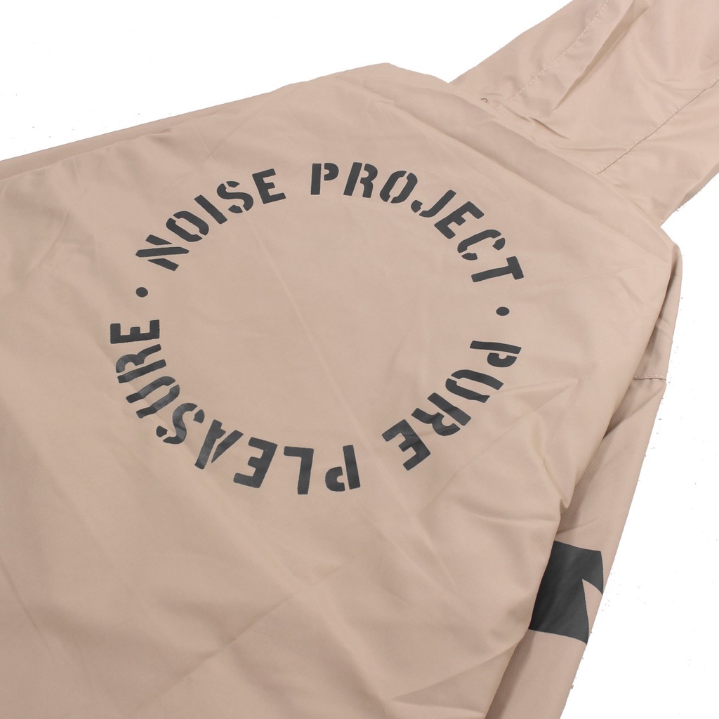 Cream Jaket Outdoor Stencil Jaket Pria Jaket Parasut Jaket Noise Project