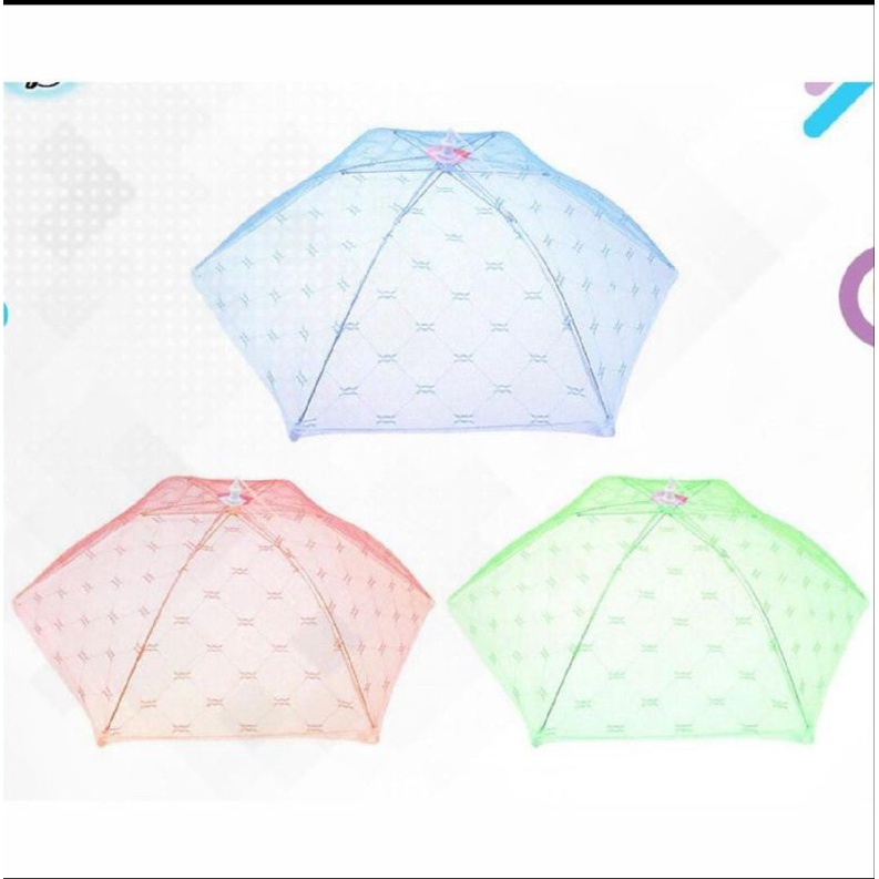 Tudung saji lipat jaring/ tudung saji lipat transparan/ tudung saji lipat warna warni/ tudung saji l
