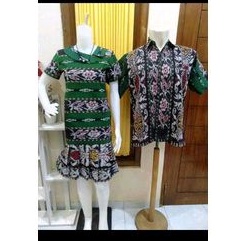 couple etnik dress duyung wiru dan kemeja etnik