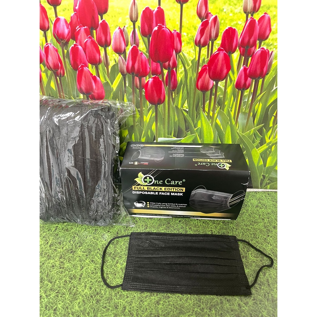 LS || TERMURAH MASKER EARLOOP BIRU, HITAM, PUTIH, HIJAU, || EARLOOP CAREION, I-CARE, ONECARE, BESCO 